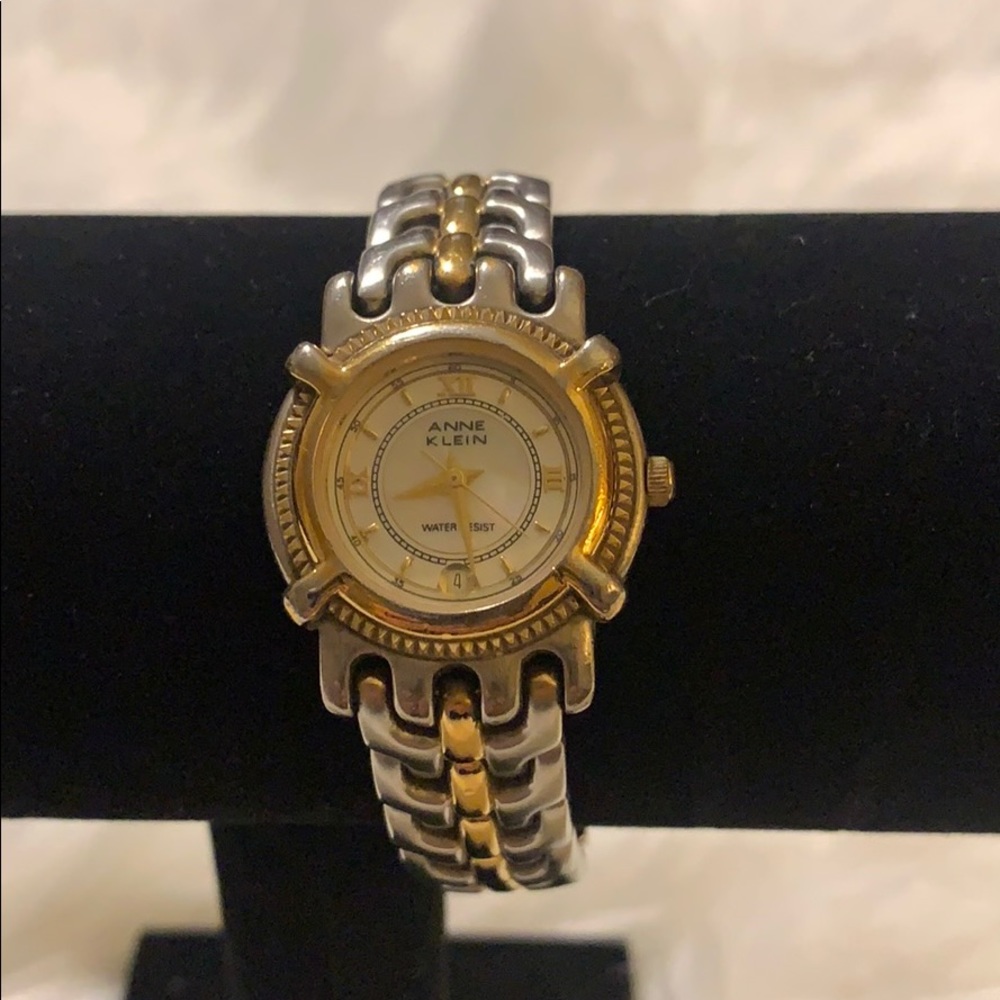 Anne Klein two tone gold and silver seashell face